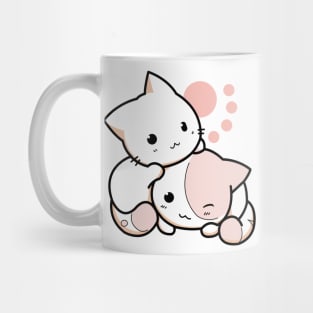 Couple Cats Cute Mug